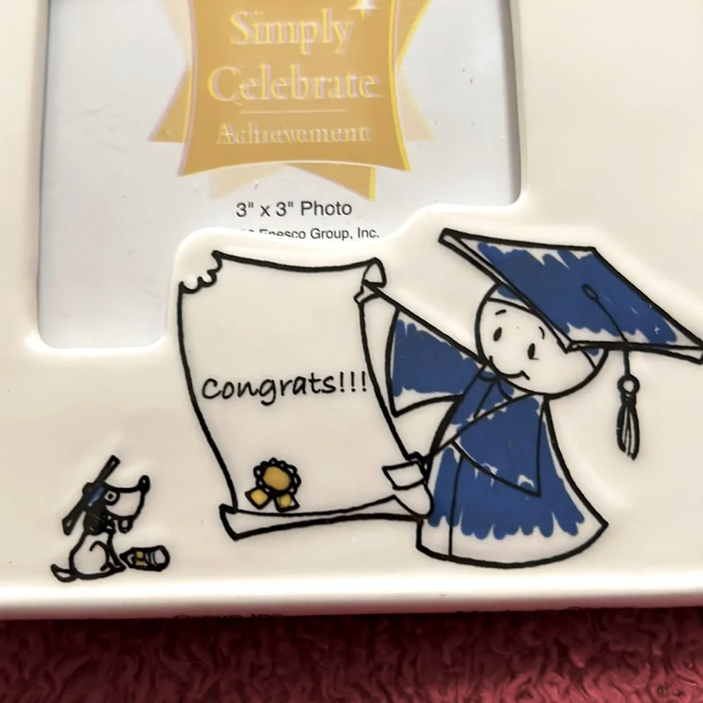 Enesco 2006 Grad With Diploma 3x3 Desk Photo Frame New